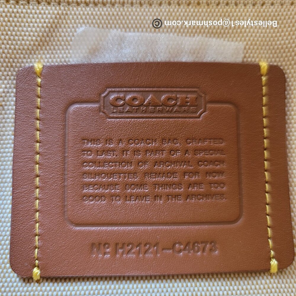 COACH Unisex 1941 Camera Glovetanned Leather with COACH Stamp Crossbody Bag⭐ - Picture 14 of 16